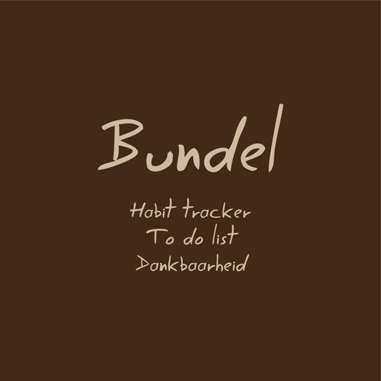 Daily Notes Bundel: dankbaarheid, to-do-list, habit tracker