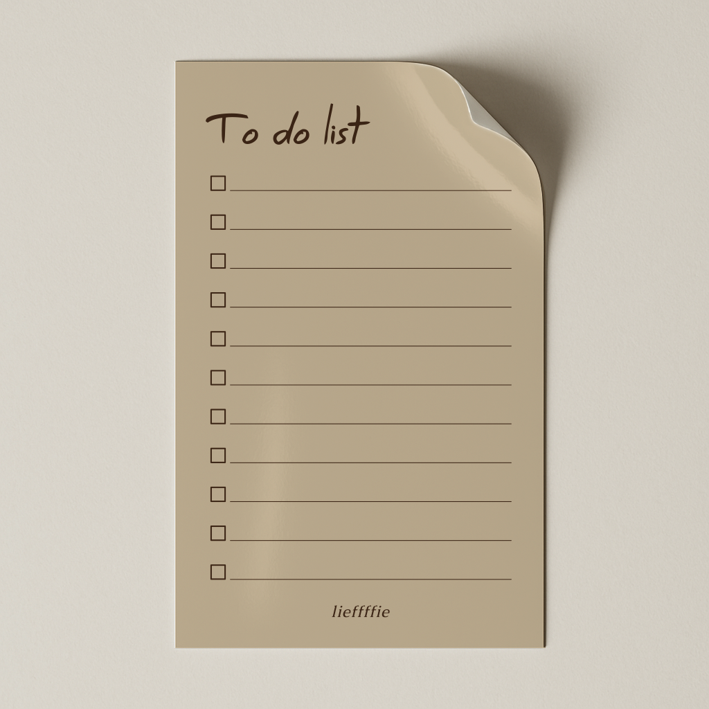 Daily Note: To Do List