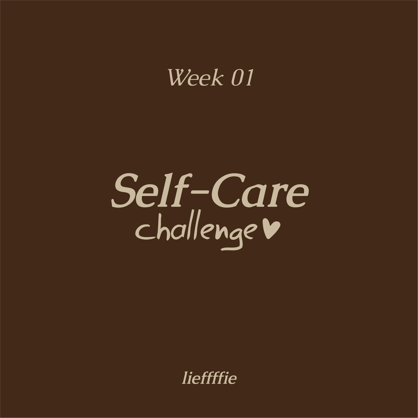 Self-Care Challenge Week 01 'Bewust stilstaan'